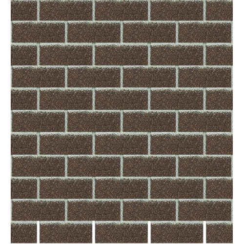 Гибкая битумная фасадная плитка Döcke PREMIUM BRICK Коричневый