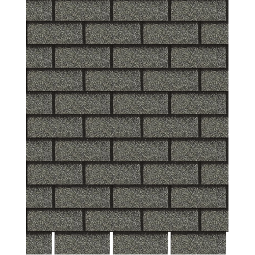 Гибкая битумная фасадная плитка Döcke PREMIUM BRICK Серый